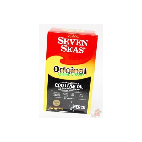 Seven Seas Original Cod Liver Oil Capsules 500 Capsules