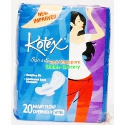 Kotex Heavy Flow 20 Over Night Wing 20 Pads