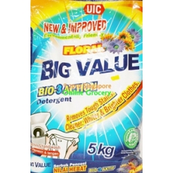 UIC Floral Big Value Bio-3-Action Detergent Powder 5Kg
