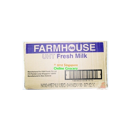 Farmhouse fresh milk carton 