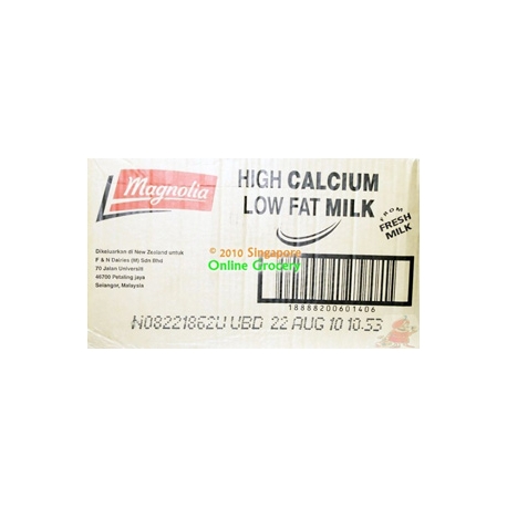 Magnolia High Calcium Low Fat Milk Carton 