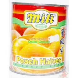 Mili Peach Halves 825 gm