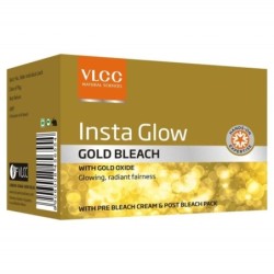 Vlcc Insta Glow Gold Bleach, for Glowing Radiant Fairness (Expiry