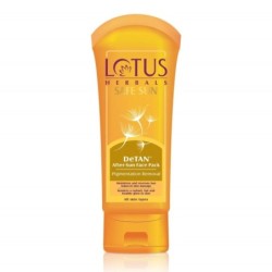 Lotus Herbals Safe Sun Detan After Sun Face Pack, Removes