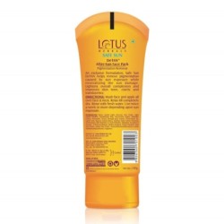Lotus Herbals Safe Sun Detan After Sun Face Pack, Removes