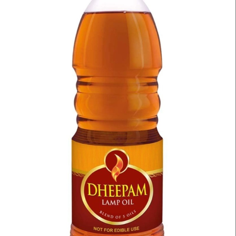Dheepam Lamp Oil, Blend of 5 Oils, Lamp Oil for Prayer and Pooja