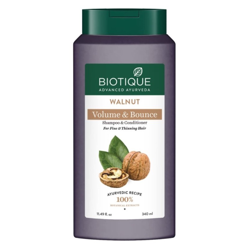 Biotique Bio Walnut Bark Volumizing Shampoo & Conditioner for Fine