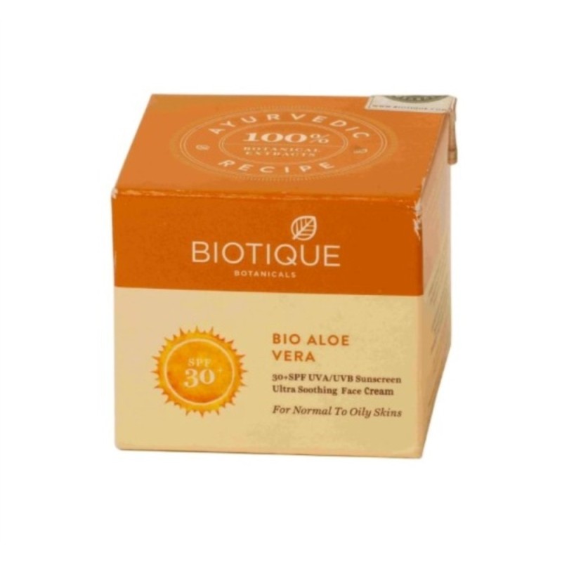 Biotique Bio Aloe Vera 30+ SPF Uva, Uvb Sunscreen - Ultra Soothing