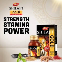 10 Capsules - Dabur Shilajit Gold Premium Vitality Ayurvedic