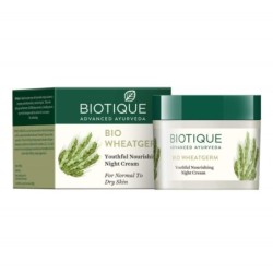 Biotique Bio Wheatgerm Youthful Nourishing Night Cream, for Normal