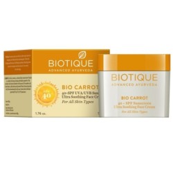 Biotique Bio Carrot 40+ SPF Uva, Uvb Sunscreen - Ultra Soothing Face