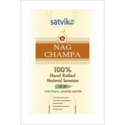 Satvik Nag Champa Natural Incense Sticks (Agarbatti for Prayer), Pack