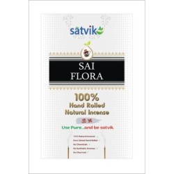 Satvik Sai Flora Incense Sticks (Agarbatti for Prayer), Pack