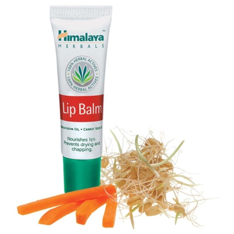 Himalaya Lip Balm with Wheatgerm & Carrot Seed Oil, Pack
