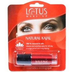 Lotus Herbals Natural Kajal Black - Relaxes & Soothes Eyes for All