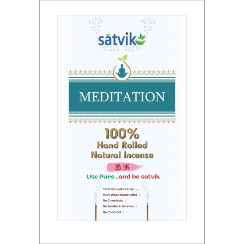 Satvik Yoga and Meditation Incense Sticks (Agarbatti for Prayer)
