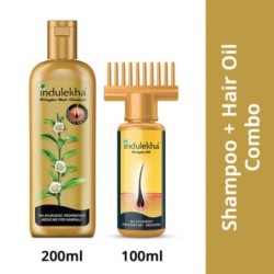 Indulekha Combo Pack of Bringha Oil & Bringha Hair Cleanser