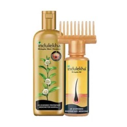 Indulekha Combo Pack of Bringha Oil & Bringha Hair Cleanser