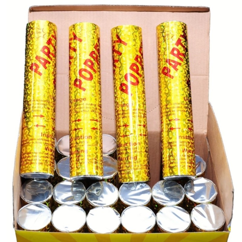 Party Popper for Party & Festivals ( 20 Cms) 6 Pcs