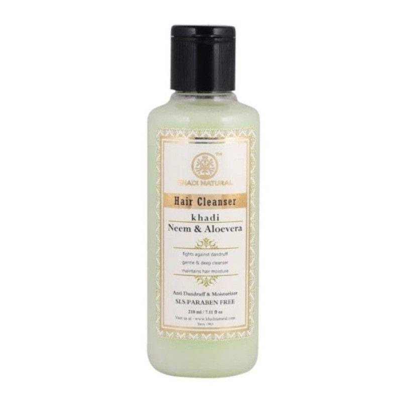 Khadi Organique Neem & Aloe Vera Hair Cleanser 210ml