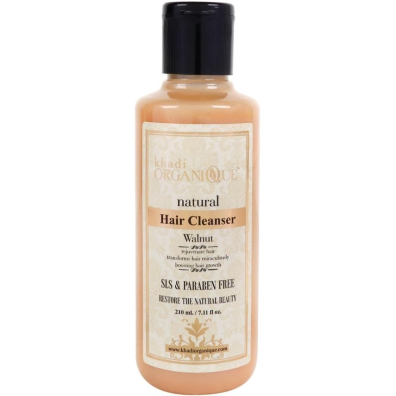 Khadi Organique Natural Hair Cleanser (Walnut) 210ml
