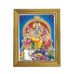 Satvik Lord Shiva, Mata Parvati, Lord Karthik with Lord Ganesha