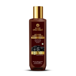 Khadi Organique Activated Bamboo Charcoal Hair Cleanser, for Faster