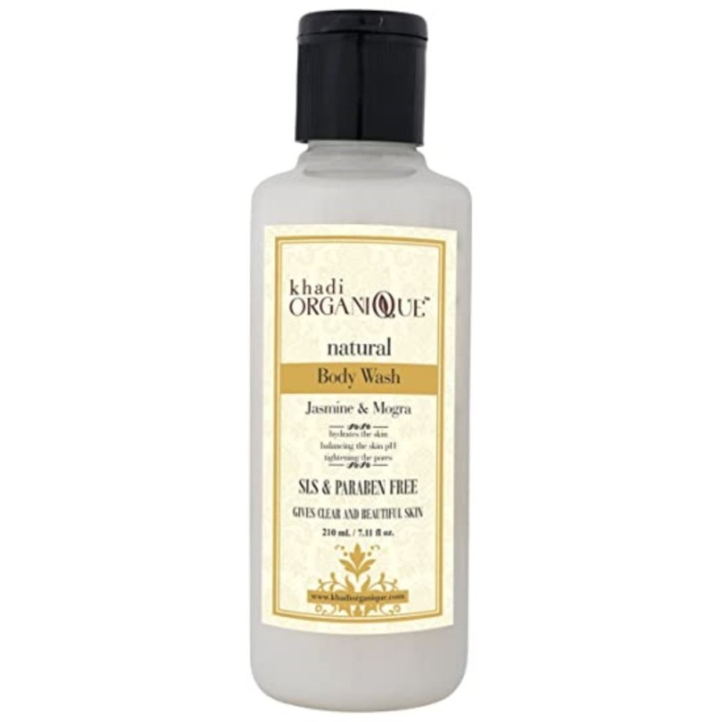 Khadi Organique Natural Jasmine & Mogra Body Wash - Gives Clear