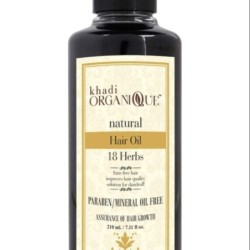 Khadi Organique Natural 18 Herbs Hair Oil - Frizz Free, Improves Hair