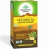 Organic India Tulsi Green Tea Lemon Ginger 25N Infusion Bags- Stress