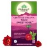 Organic India Tulsi Sweet Rose 25N Infusion Bags- Stress Relieving