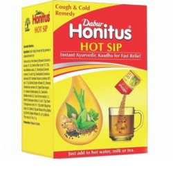 Dabur Honitus Hot Sip Ayurvedic Kaadha, (*Pack of 7 Sachets)