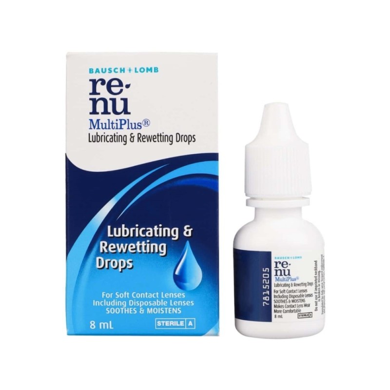 Bausch & Lomb Renu Multiplus Lubricating & Rewetting Drops - for Soft