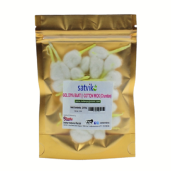 Satvik Diya Batti Gol Chandan (Round Cotton Wick), 8 Dozens