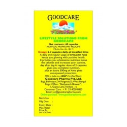 Goodcare Spirulina Plus with Amla, a Meal in a Capsule, 60 Capsules