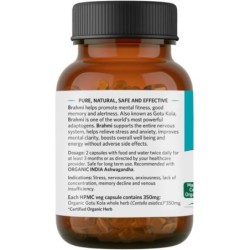 Organic India Brahmi Mental Fitness, 60 Capsules