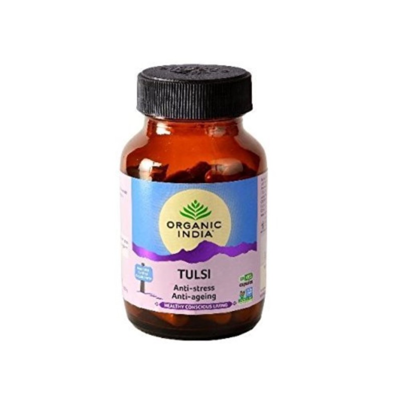 Organic India Tulsi Anti-Stress Anti-Ageing, 60 Capsules