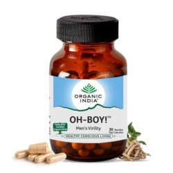 Organic India Oh Boy Men's Virility, 30 Capsules