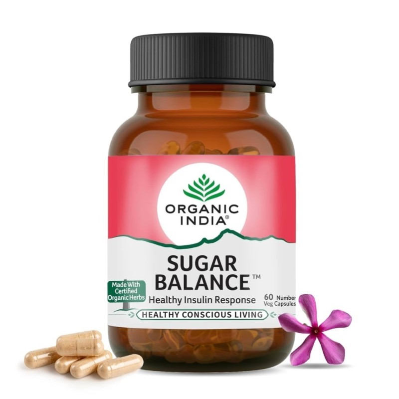 Organic India Sugar Balance Healthy Insulin Response, 60 Capsules