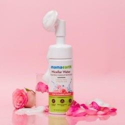 Mamaearth Micellar Water Foaming Makeup Remover with Rose Water