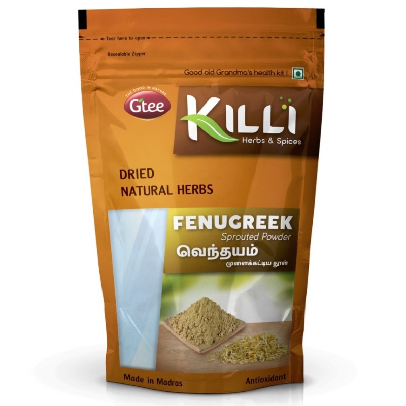 Killi Herbs & Spices Fenugreek Sprouted Powder (Methi Powder)