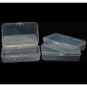 Clear Plastic Small Storage Boxes, Set of 12 (1 Dozen) Size