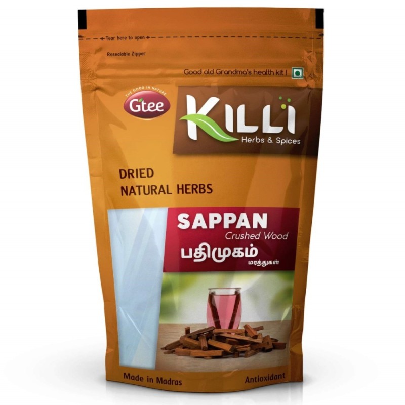 Killi Herbs & Spices Sappan Crushed Wood Powder (Indian Redwood