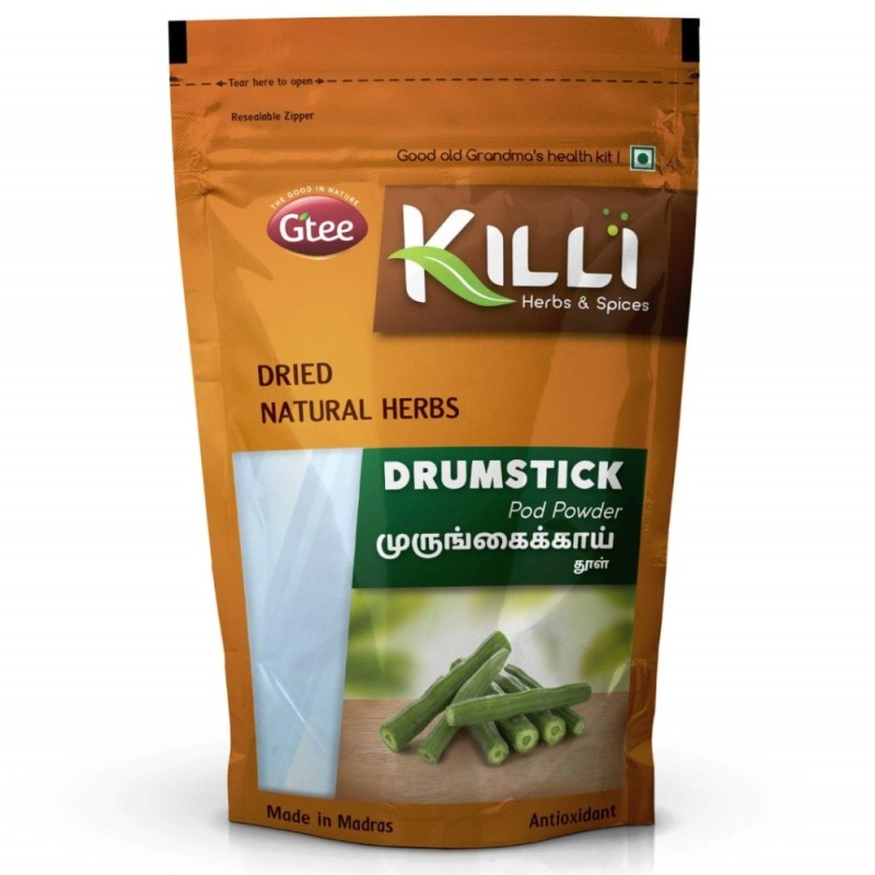 Killi Herbs & Spices Drumstick (Moringa) Pod Powder, (High Nutrients)