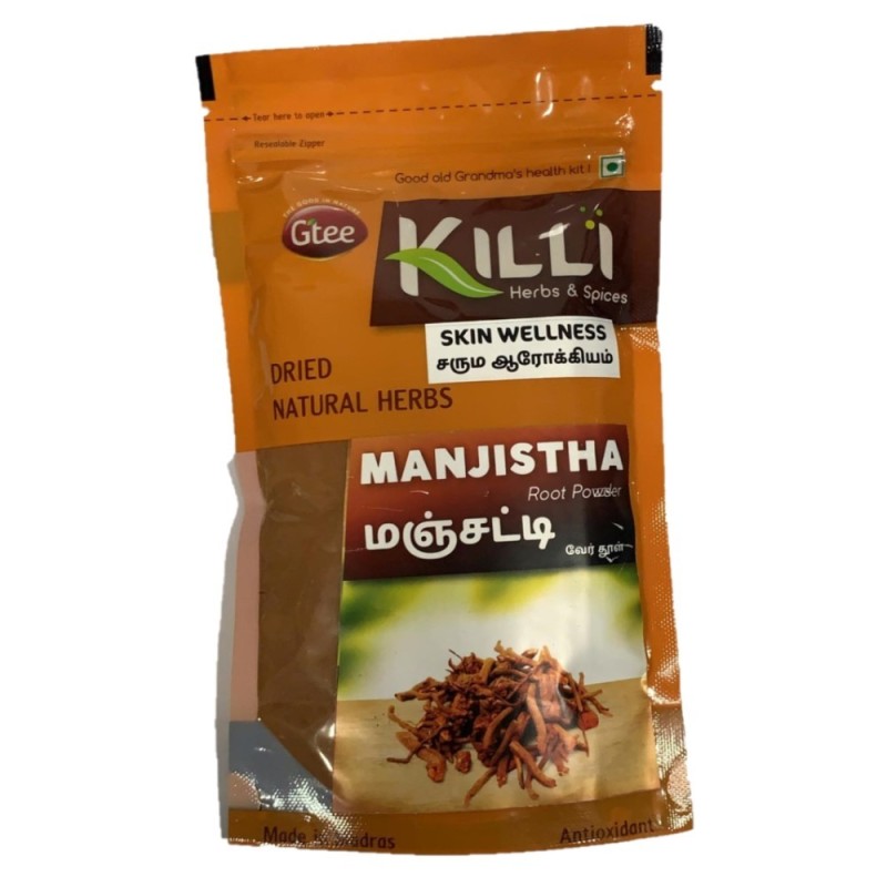 Killi Herbs &Amp; Spices Manjistha Root Powder (Indian Madder), (Skin