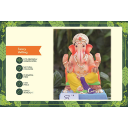 Fancy Velling Eco Friendly Ganesha Idol Made of Clay Shadu Mati