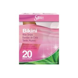 Silkia Bikini Wax Strips, 20 Wax Strips (10 Double Sided), Effective