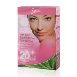 Silkia Face Wax Strips, 20 Wax Strips (10 Double Sided), Effective