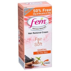 Fem Fairness Naturals Fair & Soft Sandal Hair Removal Cream