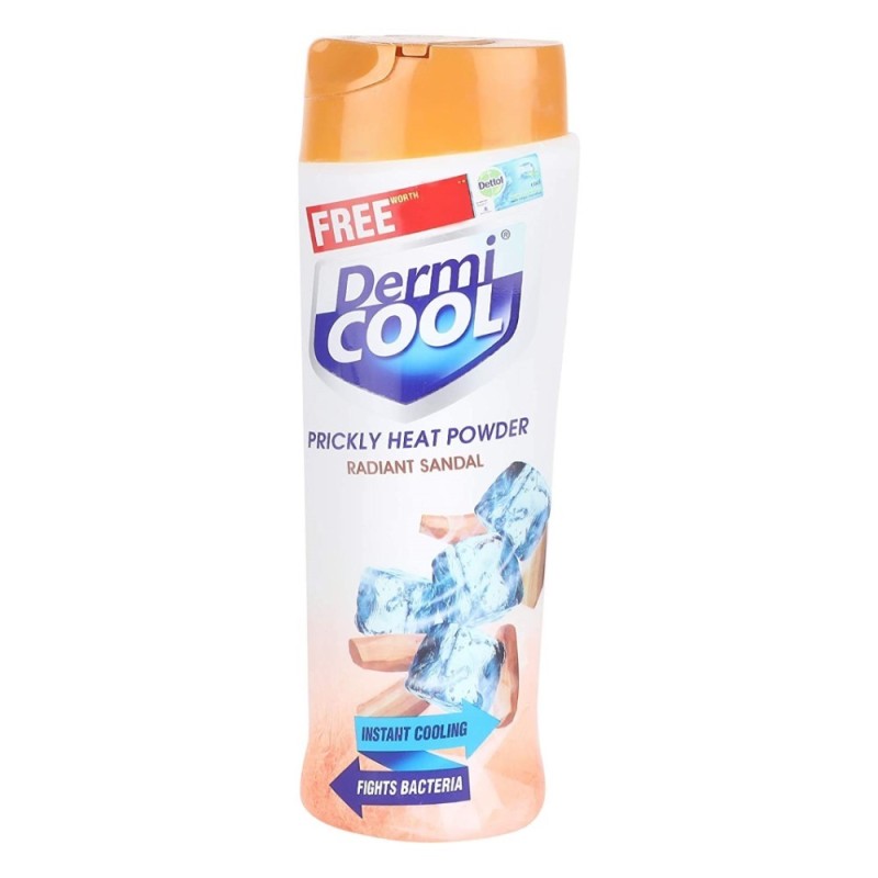 Dermi Cool Prickly Heat Powder Radiant Sandal - Instant Cooling